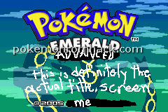 Pokemon Emerald Advanced Image